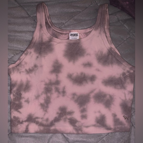 Victoria’s Secret Pink Mid-Rise Foldover Leggings & Cropped Iced Coffee Tie Dye - Picture 13 of 14